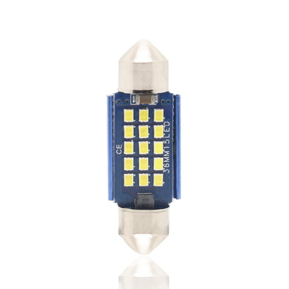 2pcs 36mm DC12-24V / 1W / 6000K / 60LM 15LEDs SMD Car Reading Lamp Dome Light by buy2fix