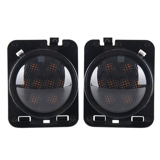 2 PCS 8W DC 12V Car SUV Refit LEDWheel Eyebrow Turn Signal for Jeep Wrangler JK 07-17, Specification: Butt Assembly Without Aperture - Arrow Turn Lights by buy2fix | Online Shopping UK | buy2fix