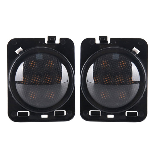 2 PCS 8W DC 12V Car SUV Refit LED Wheel Eyebrow Turn Signal for Jeep Wrangler JK 07-17, Specification: Butt Assembly with Aperture - Arrow Turn Lights by buy2fix | Online Shopping UK | buy2fix