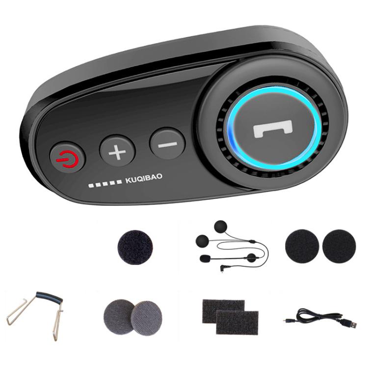 K10 Motorcycle Bluetooth Helmet Headset, Black Hard Pole Microphone - Helmets by buy2fix | Online Shopping UK | buy2fix