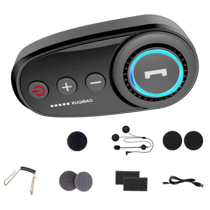 K10 Motorcycle Bluetooth Helmet Headset, Black Hard Pole Microphone - Helmets by buy2fix | Online Shopping UK | buy2fix