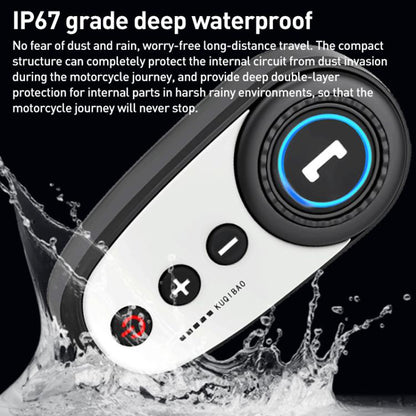 K10 Motorcycle Bluetooth Helmet Headset, Black Hard Pole Microphone - Helmets by buy2fix | Online Shopping UK | buy2fix