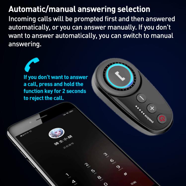 K10 Motorcycle Bluetooth Helmet Headset, Black Hard Pole Microphone - Helmets by buy2fix | Online Shopping UK | buy2fix