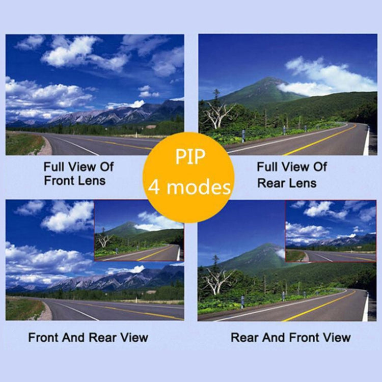 X97 4 inch Front and Rear Dual-recording HD 1080P Night Vision Driving Recorder Support Loop Recording / Parking Monitoring by buy2fix