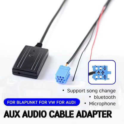 Car Bluetooth Music AUX Audio Cable + MIC for Audi / Volkswagen - DIY Cables by buy2fix | Online Shopping UK | buy2fix