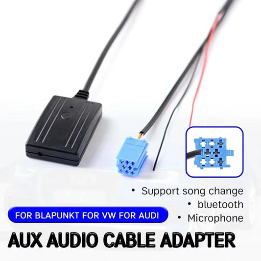 Car Bluetooth Music AUX Audio Cable + MIC for Audi / Volkswagen - DIY Cables by buy2fix | Online Shopping UK | buy2fix