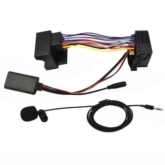 Car AUX Bluetooth Audio Cable + MIC for BMW E60 - DIY Cables by buy2fix | Online Shopping UK | buy2fix