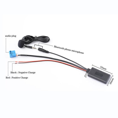 Car AUX Bluetooth Audio Cable + MIC for BMW E60 - DIY Cables by buy2fix | Online Shopping UK | buy2fix