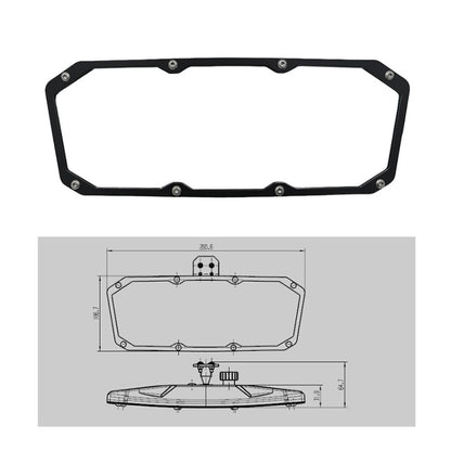 Pair Car UTV Central Mirror Rearview Mirror - Side Mirrors by buy2fix | Online Shopping UK | buy2fix