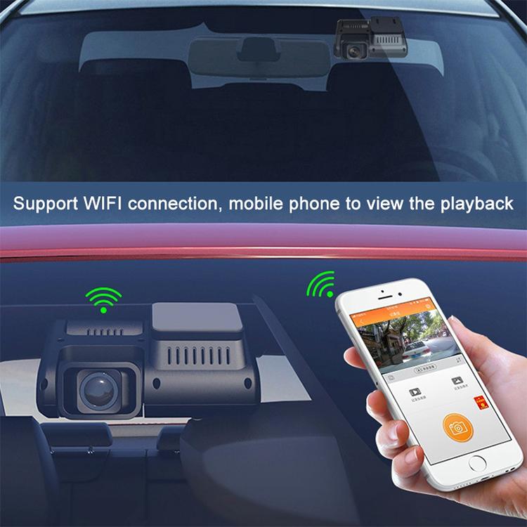 Z30 WiFi Dual-lens HD 2160P Non-light Night Vision 360-degree Panoramic Driving Recorder, GPS Version by buy2fix