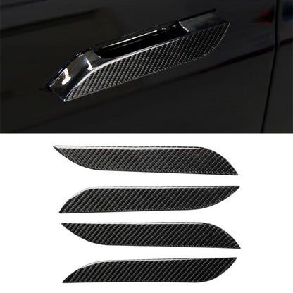 4 PCS Carbon Fiber Car Outside Handle Decorative Sticker for Tesla Model S - Decorative Sticker by buy2fix | Online Shopping UK | buy2fix