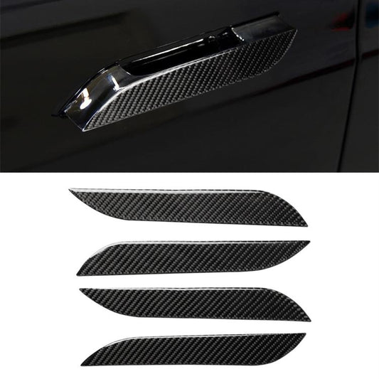 4 PCS Carbon Fiber Car Outside Handle Decorative Sticker for Tesla Model S - Decorative Sticker by buy2fix | Online Shopping UK | buy2fix