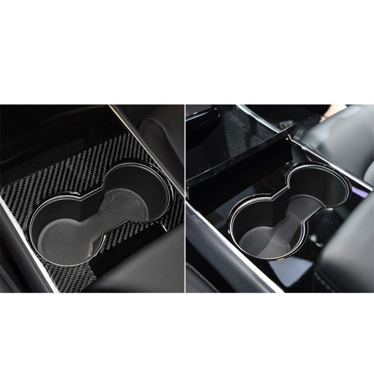 3 PCS Carbon Fiber Car Central Control Decorative Sticker for Tesla Model 3 by buy2fix