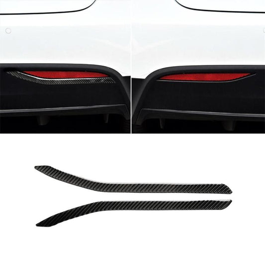 2 PCS Carbon Fiber Car Rear Fog Lamps Decorative Sticker for Tesla Model X by buy2fix