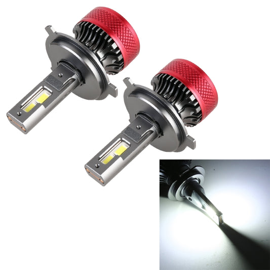 1 Pair H4 DC12V 65W 6000K 6500LM LED Car Headlights - Work Lights by buy2fix | Online Shopping UK | buy2fix