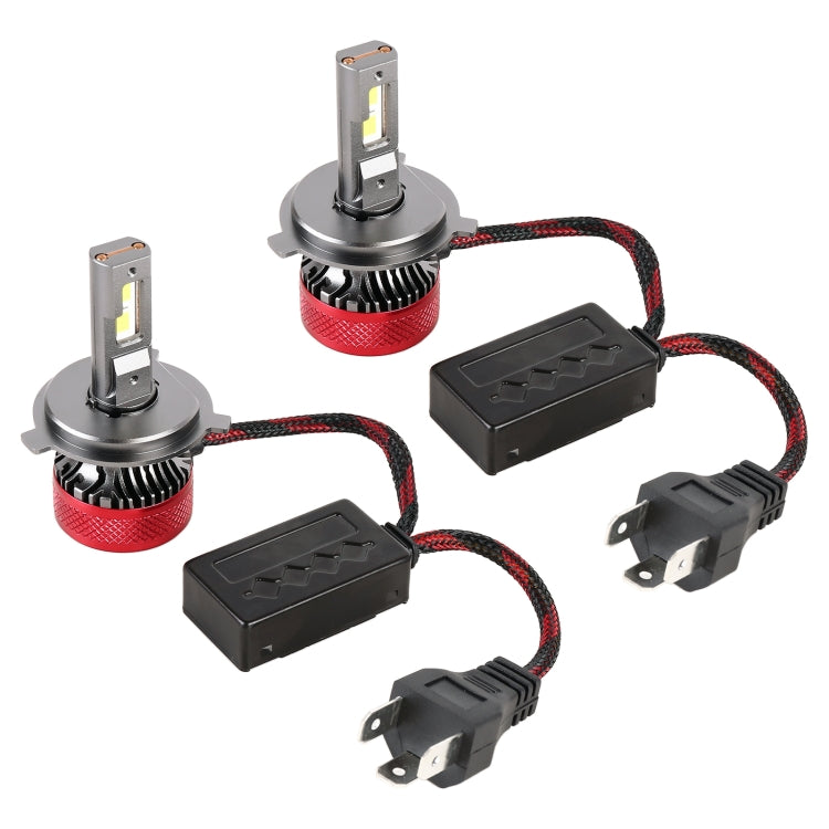 1 Pair H4 DC12V 65W 6000K 6500LM LED Car Headlights - Work Lights by buy2fix | Online Shopping UK | buy2fix