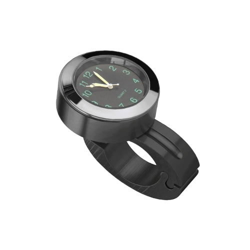 Motorcycle 22-25mm Handlebar Clock Quartz Watch with Lock (Black) - Others by buy2fix | Online Shopping UK | buy2fix
