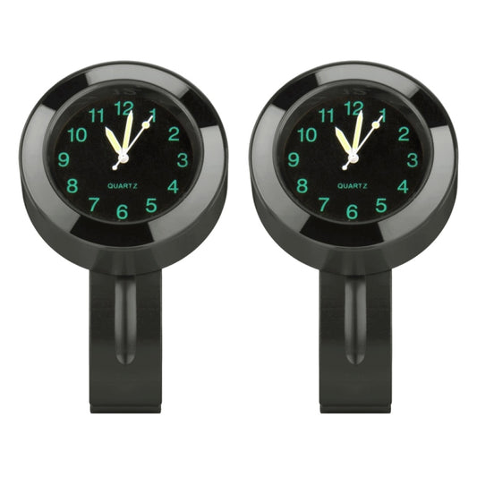 Motorcycle 22-25mm Handlebar Clock Quartz Watch with Lock (Black) - Others by buy2fix | Online Shopping UK | buy2fix