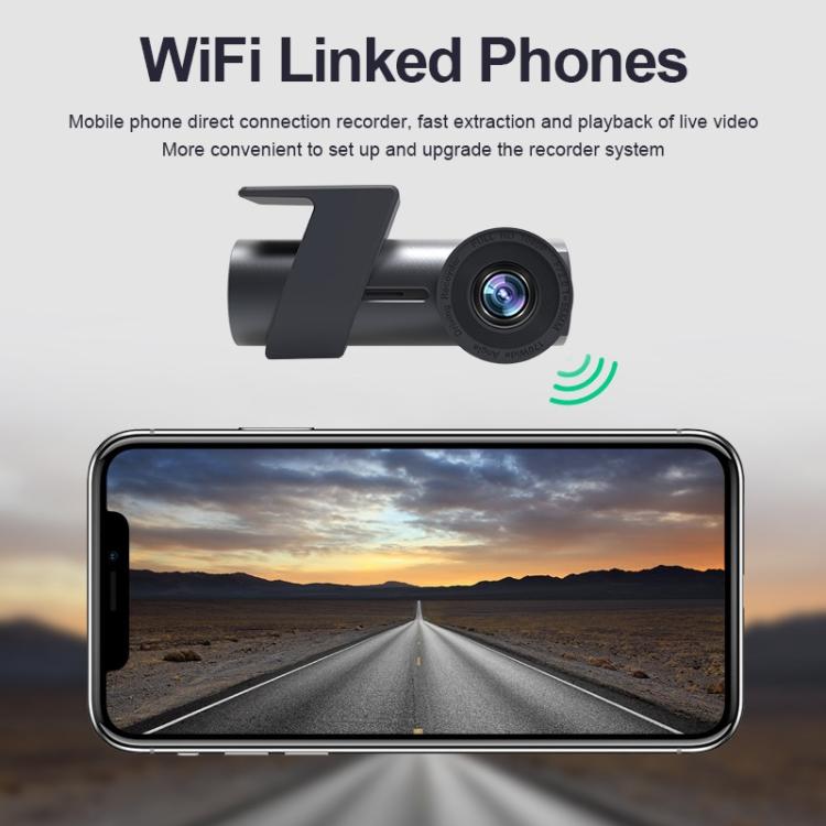 Car WiFi Single Camera Hidden 360 Degree Rotation Car Driving Recorder - Car DVRs by buy2fix | Online Shopping UK | buy2fix