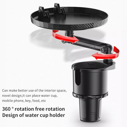 Car 360 Degree Rotation Water Cup Holder Multi-functional Dining Table - Car Drink Holders by buy2fix | Online Shopping UK | buy2fix