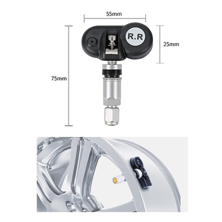 Car High Precision Solar Charging Tire Pressure Monitoring System TPMS, Built-in Beep Sensor - Tire Pressure Gauges by buy2fix | Online Shopping UK | buy2fix