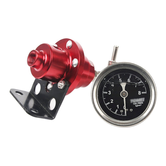Car Modified Adjustable Fuel Pressure Regulator with Pressure Gauge - Engine Fittings by buy2fix | Online Shopping UK | buy2fix