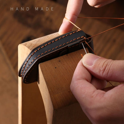 For Land Rover Car Cowhide Leather Key Protective Cover Key Case (Brown) - Car Key Cases by buy2fix | Online Shopping UK | buy2fix