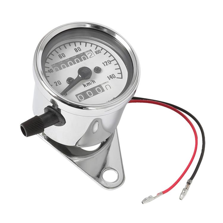 Motorcycle Retro Modified Odometer Speedometer Kilometer (Silver) - Electrical Instruments by buy2fix | Online Shopping UK | buy2fix