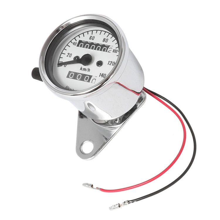 Motorcycle Retro Modified Odometer Speedometer Kilometer (Silver) - Electrical Instruments by buy2fix | Online Shopping UK | buy2fix