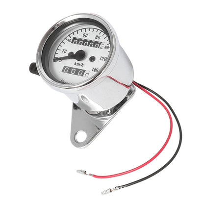 Motorcycle Retro Modified Odometer Speedometer Kilometer (Silver) - Electrical Instruments by buy2fix | Online Shopping UK | buy2fix