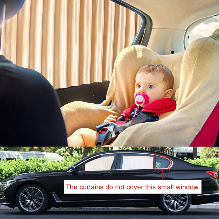 2 PCS Car Auto Sunshade Curtains Windshield Cover for the Rear Seat (Black) by buy2fix