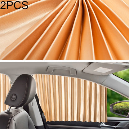 2 PCS Car Auto Sunshade Curtains Windshield Cover for the Rear Seat (Gold) by buy2fix