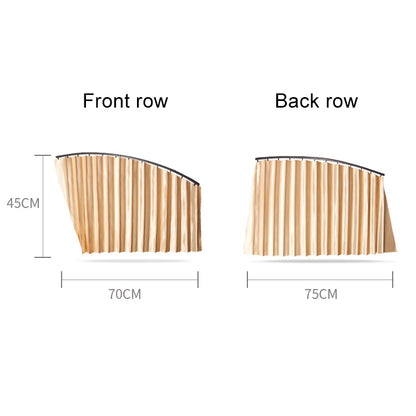 2 PCS Car Auto Sunshade Curtains Windshield Cover for the Rear Seat (Silver) by buy2fix