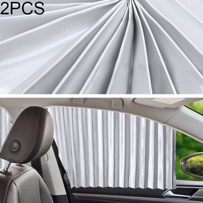 2 PCS Car Auto Sunshade Curtains Windshield Cover for the Front Seat (Silver) by buy2fix