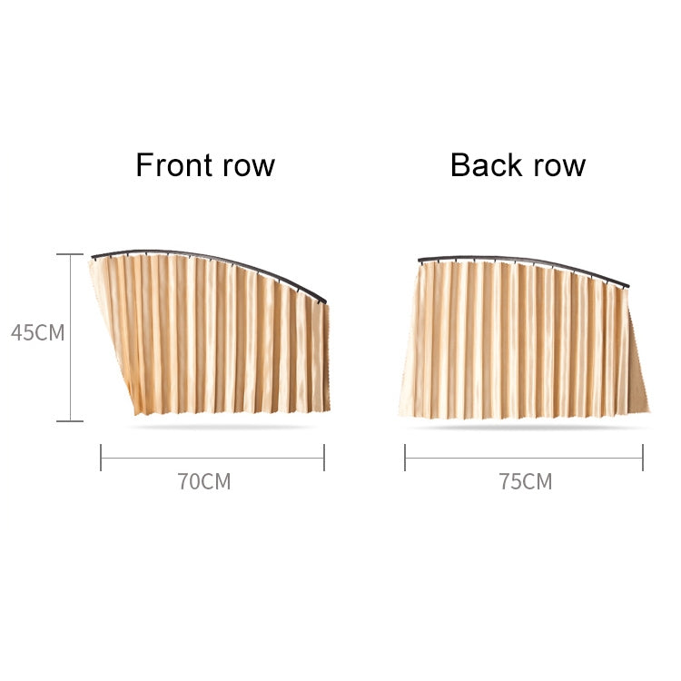 2 PCS Car Auto Sunshade Curtains Windshield Cover for the Front Seat (Silver) by buy2fix