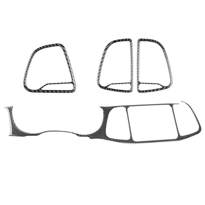 4 PCS / Set Carbon Fiber Car Central Control Instrument Set Decorative Sticker for Dodge Challenger 2015 to Now, Left Driving - Car Interior Mouldings by buy2fix | Online Shopping UK | buy2fix