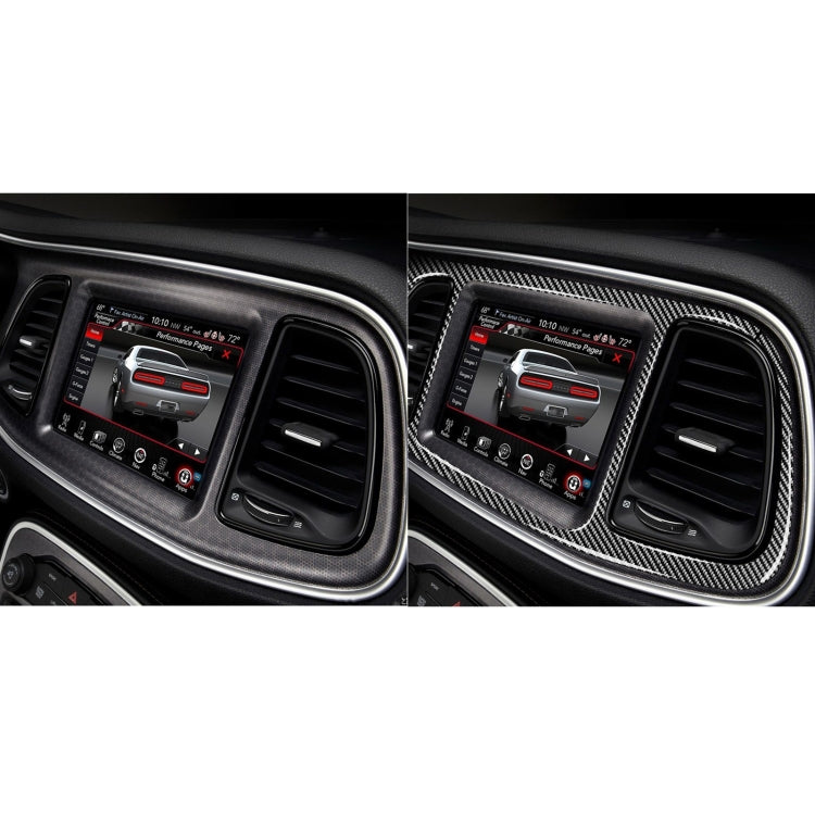 4 PCS / Set Carbon Fiber Car Central Control Instrument Set Decorative Sticker for Dodge Challenger 2015 to Now, Left Driving - Car Interior Mouldings by buy2fix | Online Shopping UK | buy2fix