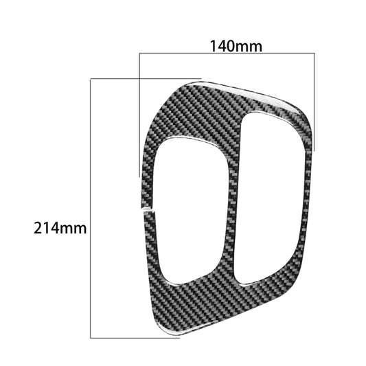 Carbon Fiber Car Gear Panel Decorative Sticker for Dodge Challenger 2015 to Now, Left Driving - Car Interior Mouldings by buy2fix | Online Shopping UK | buy2fix