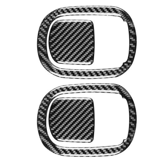 4 PCS / Set Carbon Fiber Car Seat Back Decorative Sticker for Dodge Challenger 2015 to Now, Left Driving - Car Interior Mouldings by buy2fix | Online Shopping UK | buy2fix