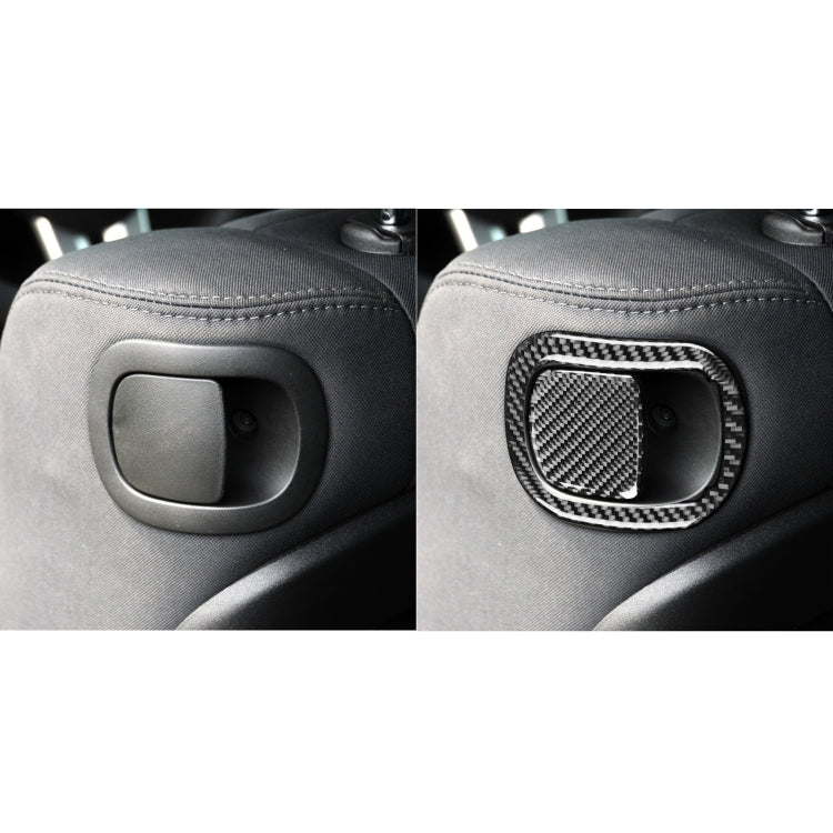 4 PCS / Set Carbon Fiber Car Seat Back Decorative Sticker for Dodge Challenger 2015 to Now, Left Driving - Car Interior Mouldings by buy2fix | Online Shopping UK | buy2fix