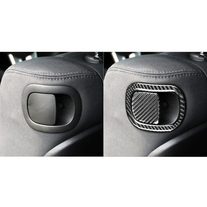 4 PCS / Set Carbon Fiber Car Seat Back Decorative Sticker for Dodge Challenger 2015 to Now, Left Driving - Car Interior Mouldings by buy2fix | Online Shopping UK | buy2fix
