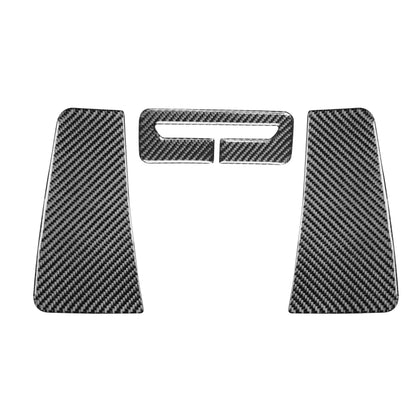 3 PCS / Set Carbon Fiber Car Seat Belt Panel Decorative Sticker for Dodge Challenger 2015 to Now, Left Driving by buy2fix