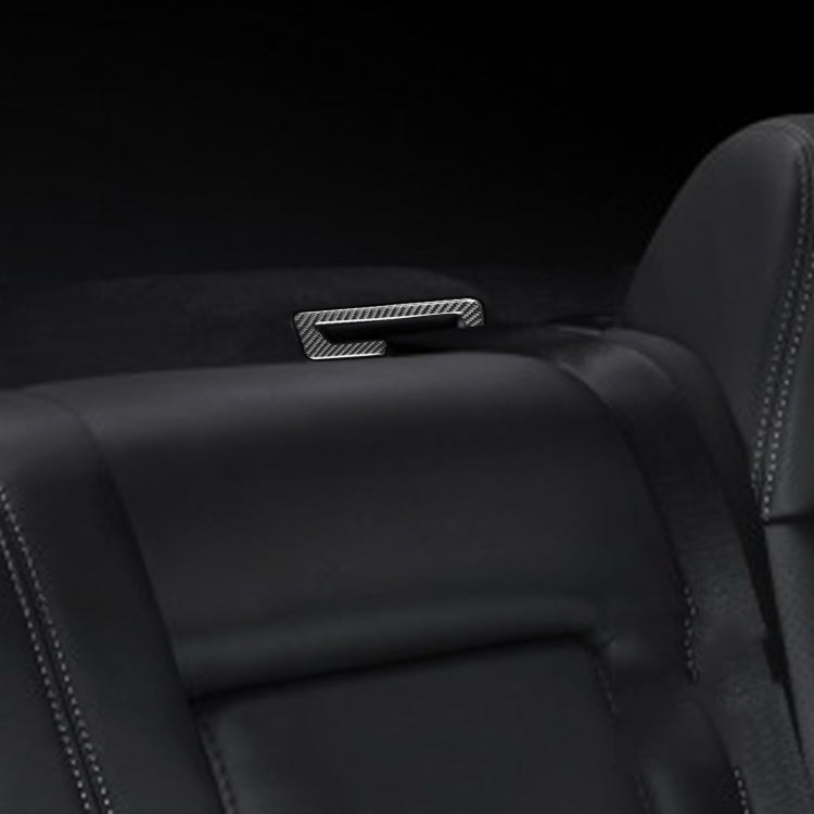 3 PCS / Set Carbon Fiber Car Seat Belt Panel Decorative Sticker for Dodge Challenger 2015 to Now, Left Driving by buy2fix