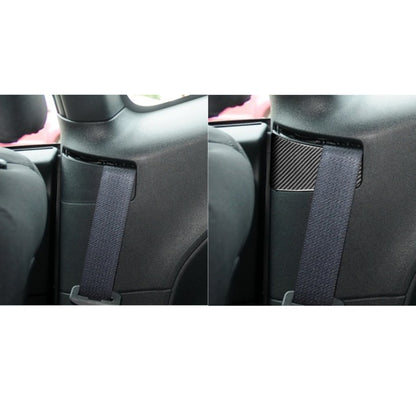 3 PCS / Set Carbon Fiber Car Seat Belt Panel Decorative Sticker for Dodge Challenger 2015 to Now, Left Driving by buy2fix