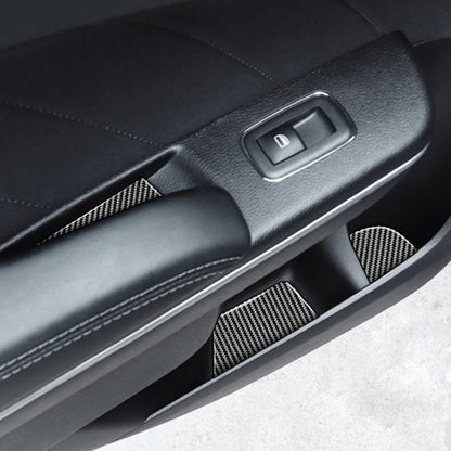 11 PCS / Set Carbon Fiber Car Door Slot Pad Decorative Sticker for Dodge Challenger 2015 to Now, Left Driving by buy2fix