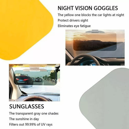Car Buttons Day Night 2 in 1 Dazzling Goggle Sunshade - Sunglasses & Glasses Clips by buy2fix | Online Shopping UK | buy2fix