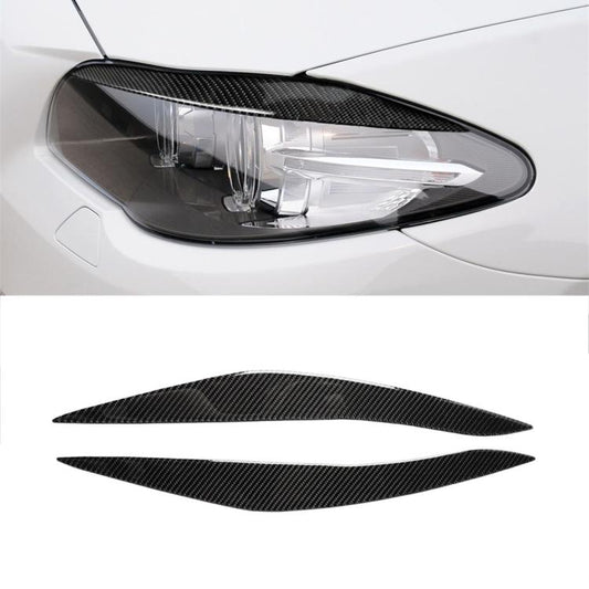 Carbon Fiber Car Lamp Eyebrow Decorative Sticker for BMW 5 Series F10 2010-2013 by buy2fix