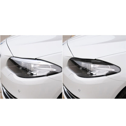 Carbon Fiber Car Lamp Eyebrow Decorative Sticker for BMW 5 Series F10 2010-2013 by buy2fix