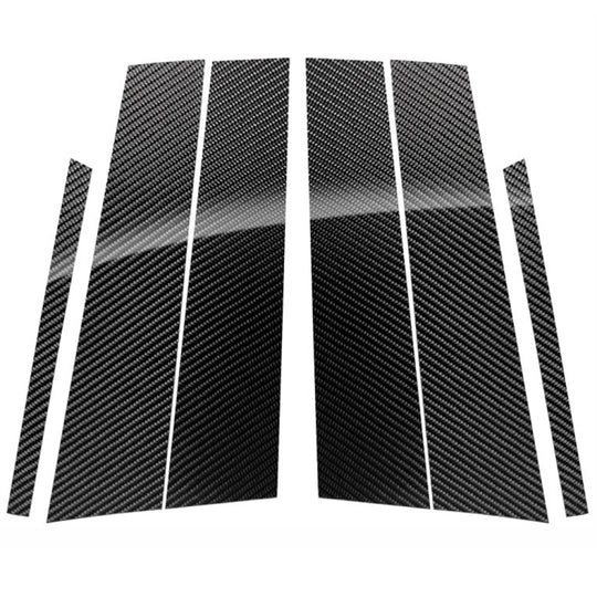 Car Carbon Fiber B Pillar Decorative Sticker for Mercedes-Benz GLC 2015-2019, Left and Right Drive Universal