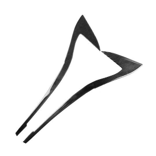 Car Carbon Fiber Light Eyebrow Decorative Sticker for BMW 3 Series G20/G28/325Li/330d/335 2019-2020, Left and Right Drive Universal